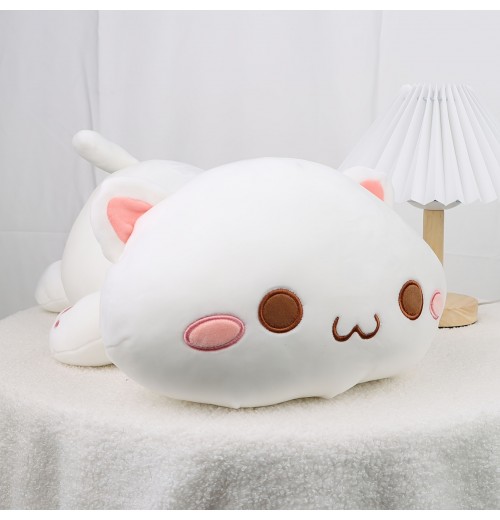 18.9inch Cat Plush Pillow Sofa Cushion Plush Toy Stuffed,  Cartoon Animal Doll For Kids Baby Girls Lovely Gift