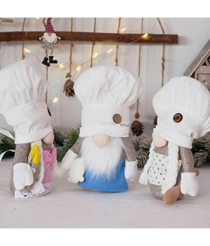 1pc, White Chef Hat Figure Doll