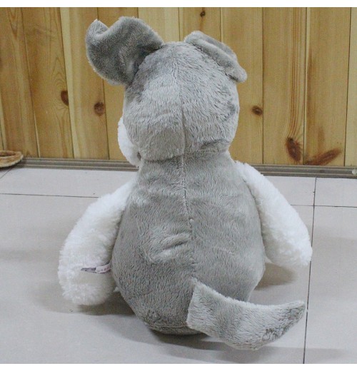 13.8Inch 19.7Inch Schnauzer Dog Plush Toy,  Stuffed Animals Doll For Kids Birthday Gifts For Children For Baby