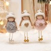 1pc, Holiday Gift,Kids Cute Denim Babydoll Gift, Christmas Teddy Angel Girls Charm