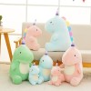 1pc New Creative Candy Color Dinosaur Plush Doll Sleeping Pillow For Children