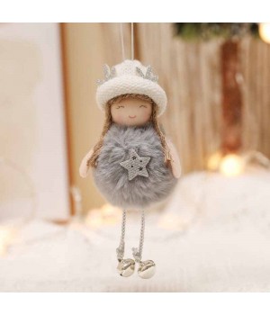 1pc, Holiday Gift,Kids Cute Denim Babydoll Gift, Christmas Teddy Angel Girls Charm