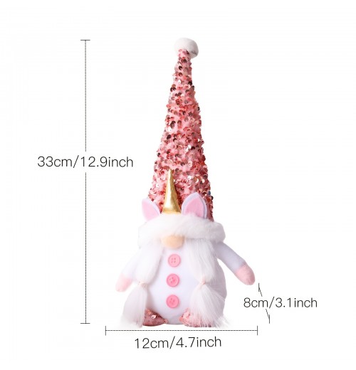 1pc, Pink Faceless Gnome Plush Doll, Decoration Props Arrangement Ornament Scene